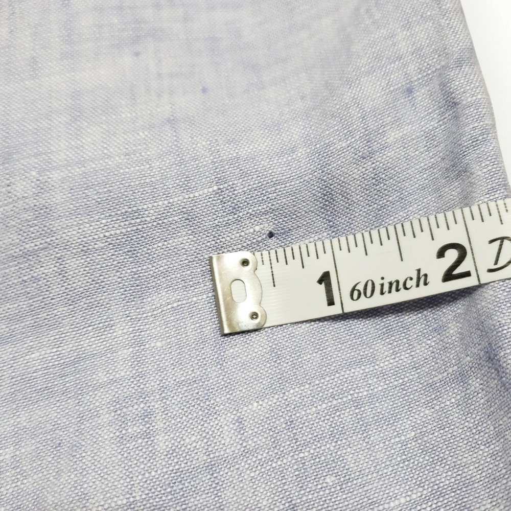 Tahari 100% Linen Shorts Womens 2X Chambray Blue Drawstring Waist Plus Size - Picture 10 of 10